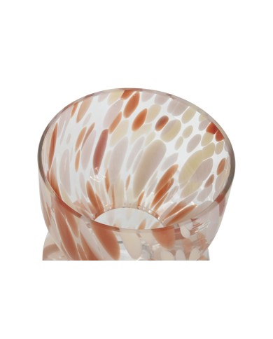 Vaso Home ESPRIT Crema Terracotta Cristallo Moderno 16 x 16 x 24 cm Vaso Home ESPRIT Crema Terracotta Cristallo Moderno 16 x 16 x 24 cm