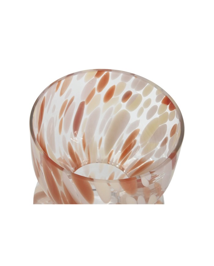 Vaso Home ESPRIT Crema Terracotta Cristallo Moderno 16 x 16 x 24 cm Vaso Home ESPRIT Crema Terracotta Cristallo Moderno 16 x 16 x 24 cm