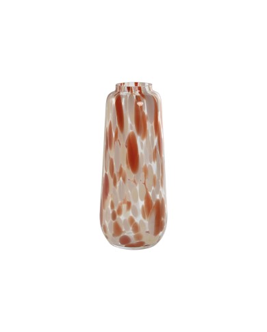 Vaso Home ESPRIT Crema Terracotta Cristallo Moderno 12,5 x 12,5 x 30 cm Vaso Home ESPRIT Crema Terracotta Cristallo Moderno 12,5 x 12,5 x 30 cm