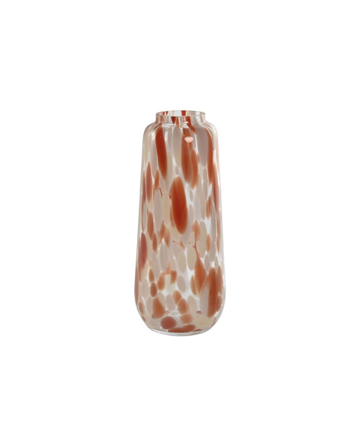 Vaso Home ESPRIT Crema Terracotta Cristallo Moderno 12,5 x 12,5 x 30 cm Vaso Home ESPRIT Crema Terracotta Cristallo Moderno 12,5 x 12,5 x 30 cm