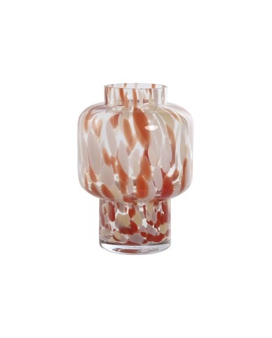 Vaso Home ESPRIT Crema Terracotta Cristallo Moderno 15 x 15 x 21 cm Vaso Home ESPRIT Crema Terracotta Cristallo Moderno 15 x 15 x 21 cm