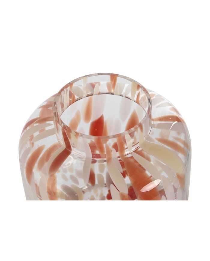 Vaso Home ESPRIT Crema Terracotta Cristallo Moderno 15 x 15 x 21 cm Vaso Home ESPRIT Crema Terracotta Cristallo Moderno 15 x 15 x 21 cm