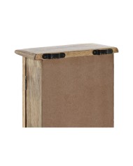 Armadietto portachiavi Home ESPRIT Bianco Naturale 18 x 7,5 x 28 cm