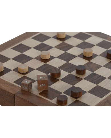 Scacchi Home ESPRIT Acero Acacia Scacchi Home ESPRIT Acero Acacia