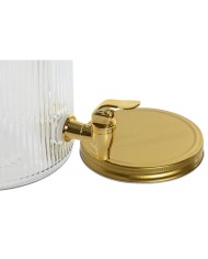 Dispenser di Acqua Home ESPRIT Dorato Metallo Cristallo 5,5 L 18 x 23,5 x 30 cm Dispenser di Acqua Home ESPRIT Dorato Metallo Cristallo 5,5 L 18 x 23,5 x 30 cm