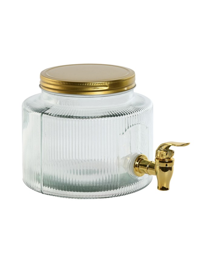 Dispenser di Acqua Home ESPRIT Dorato Metallo Cristallo 17,8 x 25 x 15 cm Dispenser di Acqua Home ESPRIT Dorato Metallo Cristallo 17,8 x 25 x 15 cm
