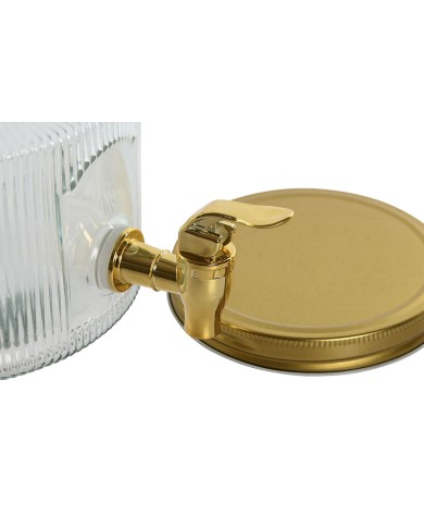 Dispenser di Acqua Home ESPRIT Dorato Metallo Cristallo 17,8 x 25 x 15 cm Dispenser di Acqua Home ESPRIT Dorato Metallo Cristallo 17,8 x 25 x 15 cm