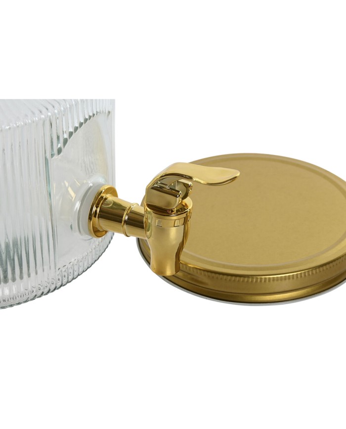 Dispenser di Acqua Home ESPRIT Dorato Metallo Cristallo 17,8 x 25 x 15 cm Dispenser di Acqua Home ESPRIT Dorato Metallo Cristallo 17,8 x 25 x 15 cm