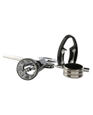 Set di Accessori per il Vino Home ESPRIT Nero Naturale Acciaio inossidabile Legno MDF 21 x 14,5 x 5,4 cm Set di Accessori per il Vino Home ESPRIT Nero Naturale Acciaio inossidabile Legno MDF 21 x 14,5 x 5,4 cm