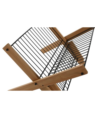 Scolapiatti da Lavandino Home ESPRIT Nero 39,5 x 38 x 27 cm