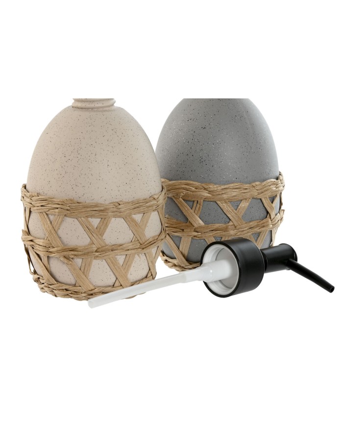 Dispenser di Sapone Home ESPRIT Grigio Crema Dolomite (2 Unità) Dispenser di Sapone Home ESPRIT Grigio Crema Dolomite (2 Unità)