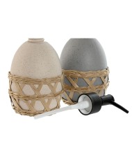 Dispenser di Sapone Home ESPRIT Grigio Crema Dolomite (2 Unità) Dispenser di Sapone Home ESPRIT Grigio Crema Dolomite (2 Unità)