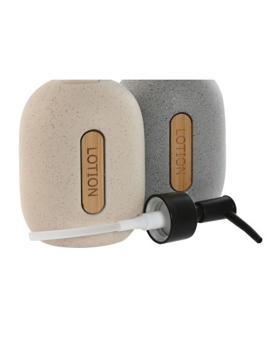 Dispenser di Sapone Home ESPRIT Nero Grigio Crema ABS Dolomite (2 Unità) Dispenser di Sapone Home ESPRIT Nero Grigio Crema ABS Dolomite (2 Unità)