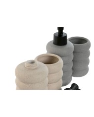 Dispenser di Sapone Home ESPRIT Nero Grigio Crema ABS Dolomite 7 x 7 x 17,5 cm (2 Unità) Dispenser di Sapone Home ESPRIT Nero Grigio Crema ABS Dolomite 7 x 7 x 17,5 cm (2 Unità)