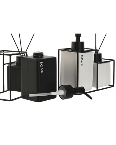 Set da Bagno Home ESPRIT Bianco Nero Metallo Dolomite 14,5 x 8 x 17 cm 2 Pezzi (2 Unità) Set da Bagno Home ESPRIT Bianco Nero Metallo Dolomite 14,5 x 8 x 17 cm 2 Pezzi (2 Unità)