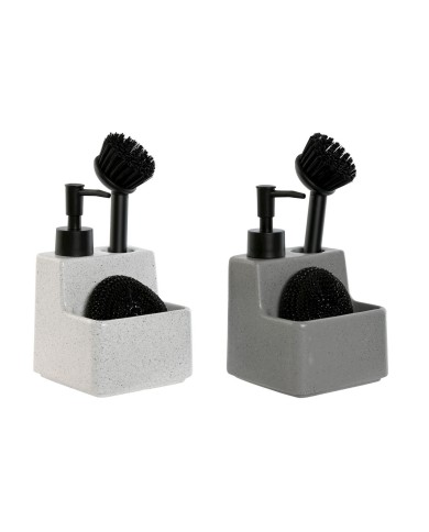 Portasapone Home ESPRIT Bianco Grigio Acciaio inossidabile Dolomite (2 Unità) Portasapone Home ESPRIT Bianco Grigio Acciaio inossidabile Dolomite (2 Unità)