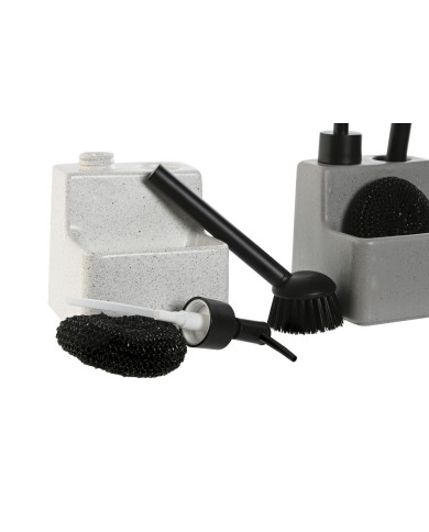 Portasapone Home ESPRIT Bianco Grigio Acciaio inossidabile Dolomite (2 Unità) Portasapone Home ESPRIT Bianco Grigio Acciaio inossidabile Dolomite (2 Unità)