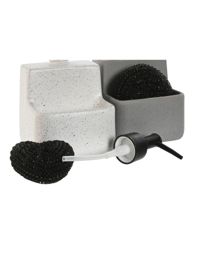 Portasapone Home ESPRIT Bianco Grigio ABS Dolomite (2 Unità) Portasapone Home ESPRIT Bianco Grigio ABS Dolomite (2 Unità)