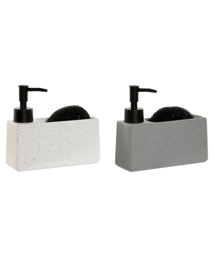 Portasapone Home ESPRIT Bianco Grigio ABS Dolomite (2 Unità) Portasapone Home ESPRIT Bianco Grigio ABS Dolomite (2 Unità)