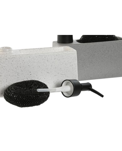 Portasapone Home ESPRIT Bianco Grigio ABS Dolomite (2 Unità) Portasapone Home ESPRIT Bianco Grigio ABS Dolomite (2 Unità)