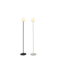 Lampada ad energia solare Home ESPRIT Nero 25 x 25 x 140 cm