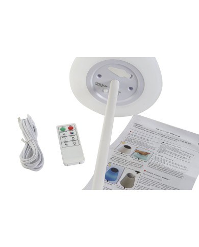 Lampada ad energia solare Home ESPRIT Nero 25 x 25 x 140 cm