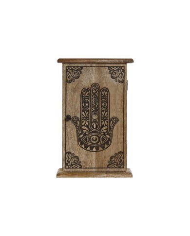 Armadietto portachiavi Home ESPRIT Naturale 18 x 7,5 x 28 cm