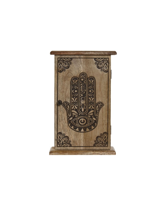 Armadietto portachiavi Home ESPRIT Naturale 18 x 7,5 x 28 cm