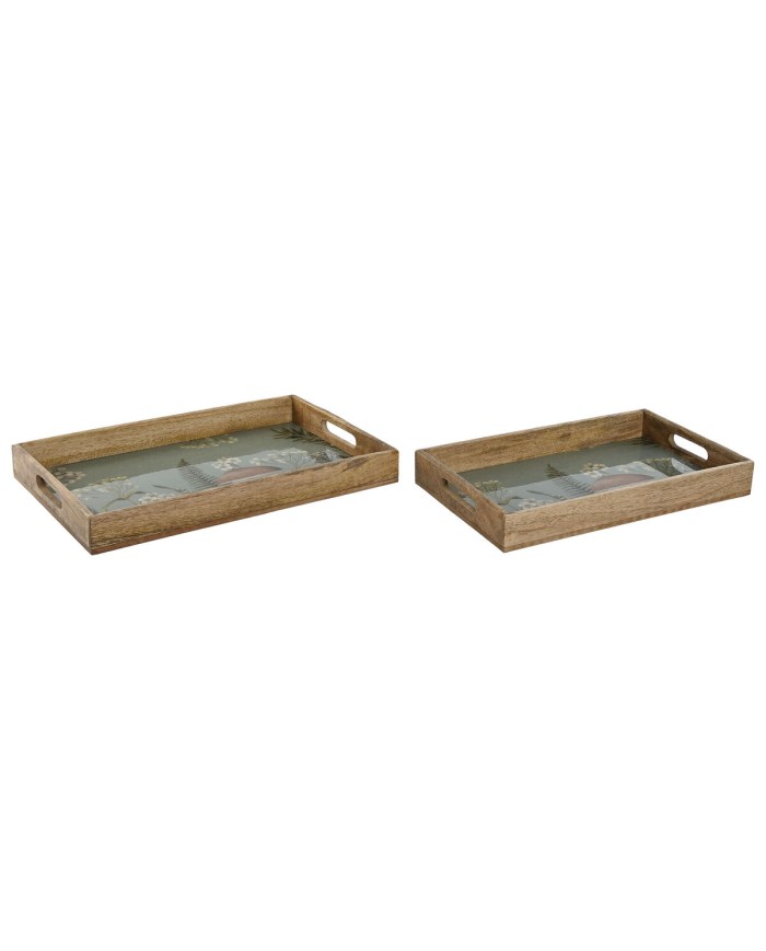 Set di Vassoi Home ESPRIT Azzurro Naturale Legno di mango 43,5 x 27 x 5,5 cm (2 Unità) Set di Vassoi Home ESPRIT Azzurro Naturale Legno di mango 43,5 x 27 x 5,5 cm (2 Unità)