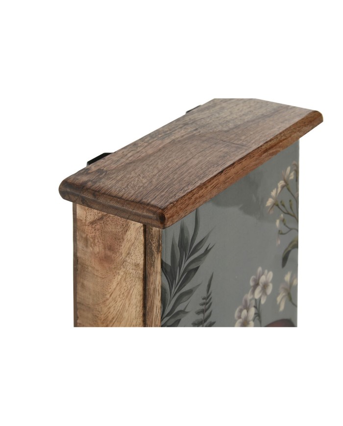 Armadietto portachiavi Home ESPRIT Naturale 18 x 7,5 x 28 cm