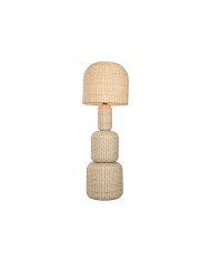 Lampada da Terra Home ESPRIT Beige 50 x 50 x 148 cm Lampada da Terra Home ESPRIT Beige 50 x 50 x 148 cm