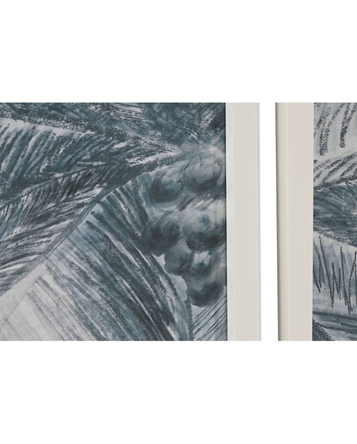 Quadro Home ESPRIT Azzurro Bianco Palme Mediterraneo 80 x 2 x 60 cm (2 Unità) Quadro Home ESPRIT Azzurro Bianco Palme Mediterraneo 80 x 2 x 60 cm (2 Unità)