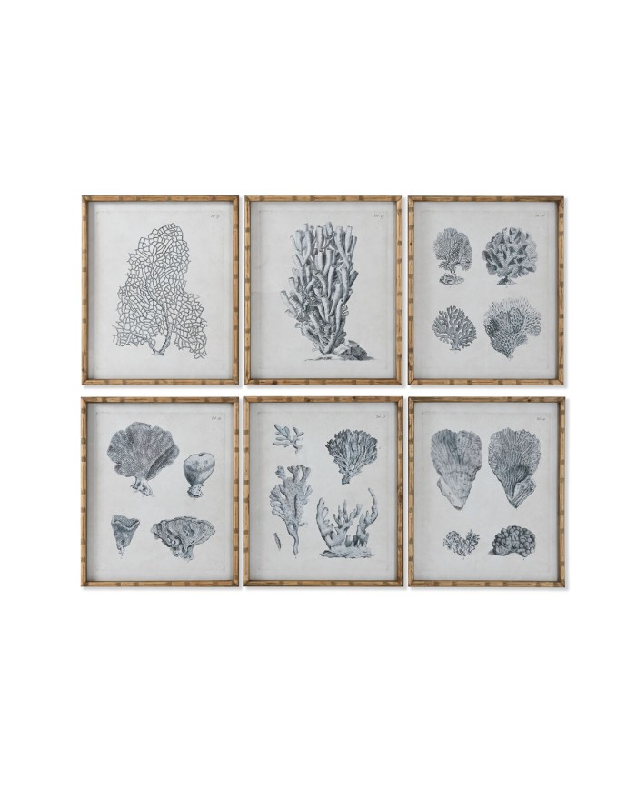 Quadro Home ESPRIT Grigio Mediterraneo 50 x 3 x 60 cm (6 Unità) Quadro Home ESPRIT Grigio Mediterraneo 50 x 3 x 60 cm (6 Unità)