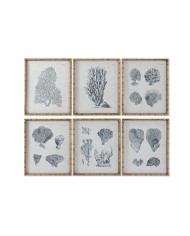 Quadro Home ESPRIT Grigio Mediterraneo 50 x 3 x 60 cm (6 Unità) Quadro Home ESPRIT Grigio Mediterraneo 50 x 3 x 60 cm (6 Unità)