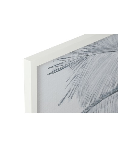 Quadro Home ESPRIT Azzurro Bianco Palme Mediterraneo 80 x 2 x 60 cm (2 Unità)