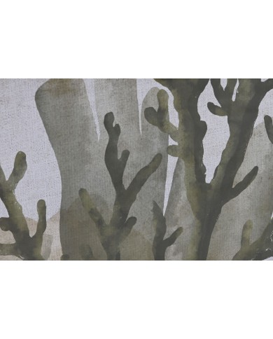 Quadro Home ESPRIT Verde Corallo Mediterraneo 45 x 2 x 60 cm (2 Unità)