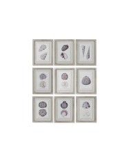 Quadro Home ESPRIT Corallo 35 x 2 x 45 cm (9 Unità)