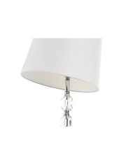 Lampada da Terra Home ESPRIT Bianco Argentato 50 W 220 V 35 x 35 x 150 cm (3 Pezzi)