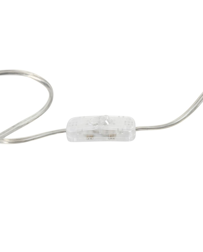 Lampada da Terra Home ESPRIT Bianco Argentato 50 W 220 V 35 x 35 x 150 cm (3 Pezzi)