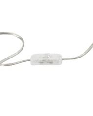 Lampada da Terra Home ESPRIT Bianco Argentato 50 W 220 V 35 x 35 x 150 cm (3 Pezzi)