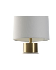 Lampada da tavolo Home ESPRIT Bianco Dorato 50 W 220 V