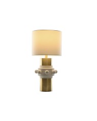 Lampada da tavolo Home ESPRIT Bianco Dorato 50 W 220 V