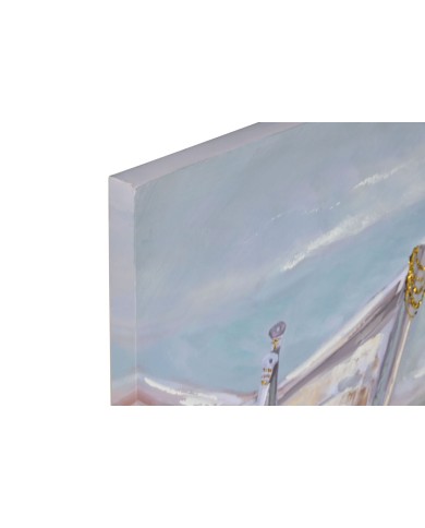 Quadro Home ESPRIT Uccelli Mediterraneo 80 x 3 x 80 cm (2 Unità)