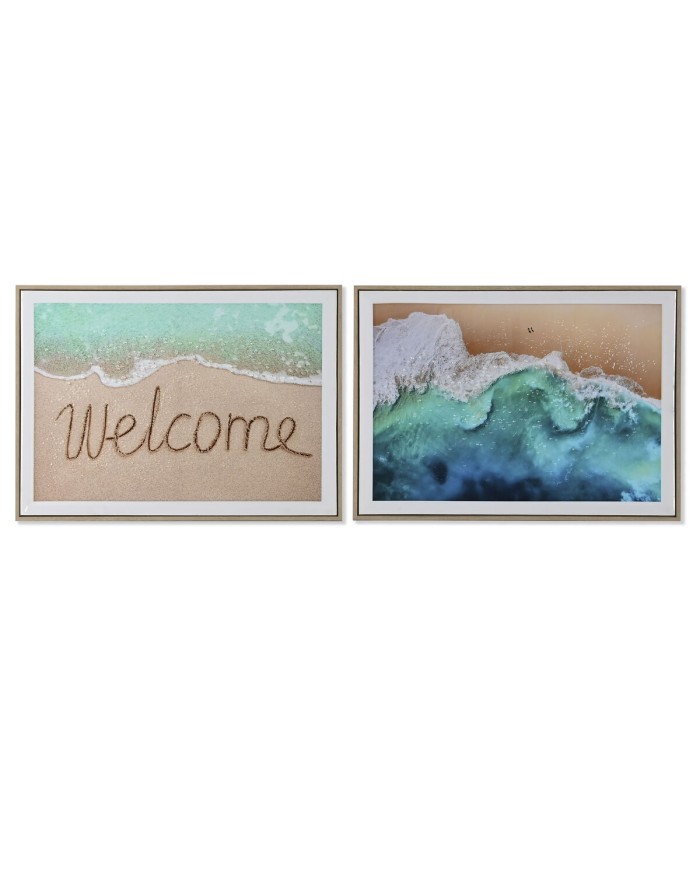 Quadro Home ESPRIT Spiaggia Mediterraneo 72,5 x 3 x 52,5 cm (2 Unità) Quadro Home ESPRIT Spiaggia Mediterraneo 72,5 x 3 x 52,5 cm (2 Unità)