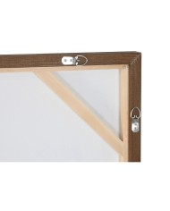 Quadro Home ESPRIT Nero Dorato Astratto Città 100 x 4 x 100 cm (2 Unità)