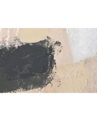 Quadro Home ESPRIT Nero Dorato Astratto Città 100 x 4 x 100 cm (2 Unità)