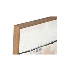 Quadro Home ESPRIT Nero Dorato Astratto Città 100 x 4 x 100 cm (2 Unità)