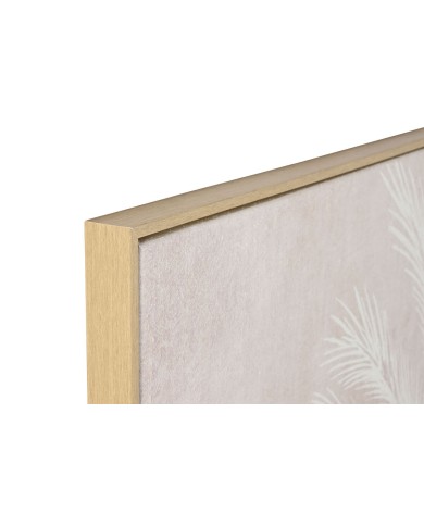 Quadro Home ESPRIT Bianco Beige Palme Tropicale 100 x 4 x 140 cm (2 Unità)