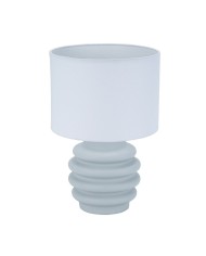 Lampada da tavolo Versa Grigio Ceramica 18 x 28 cm Lampada da tavolo Versa Grigio Ceramica 18 x 28 cm