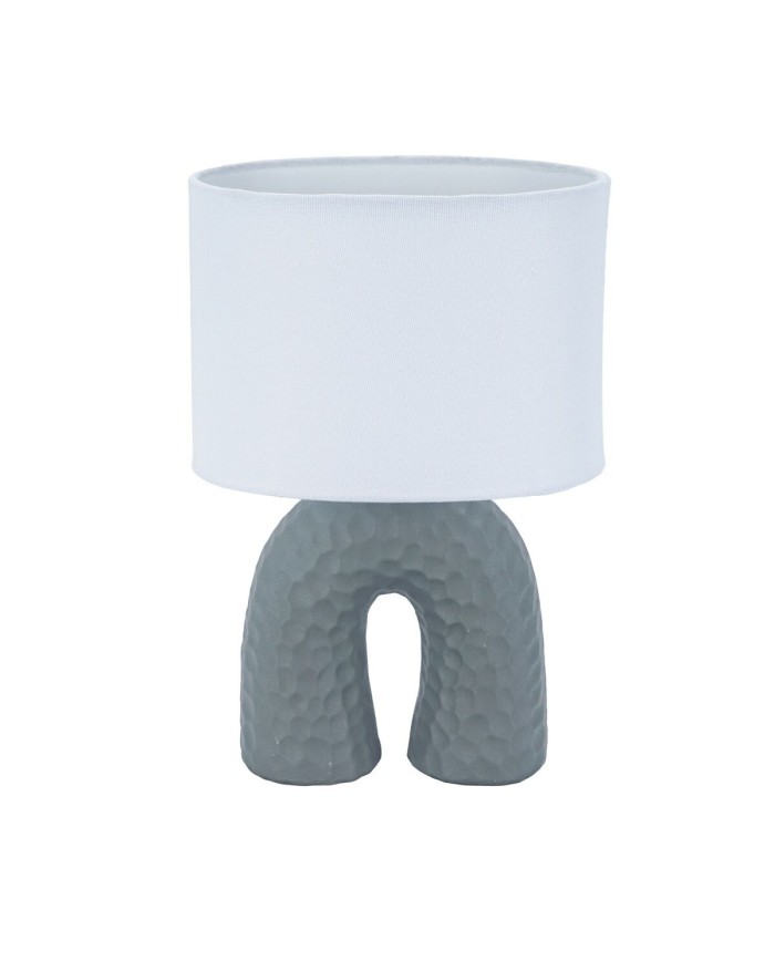 Lampada da tavolo Versa Grigio Ceramica 18 x 28 cm Lampada da tavolo Versa Grigio Ceramica 18 x 28 cm